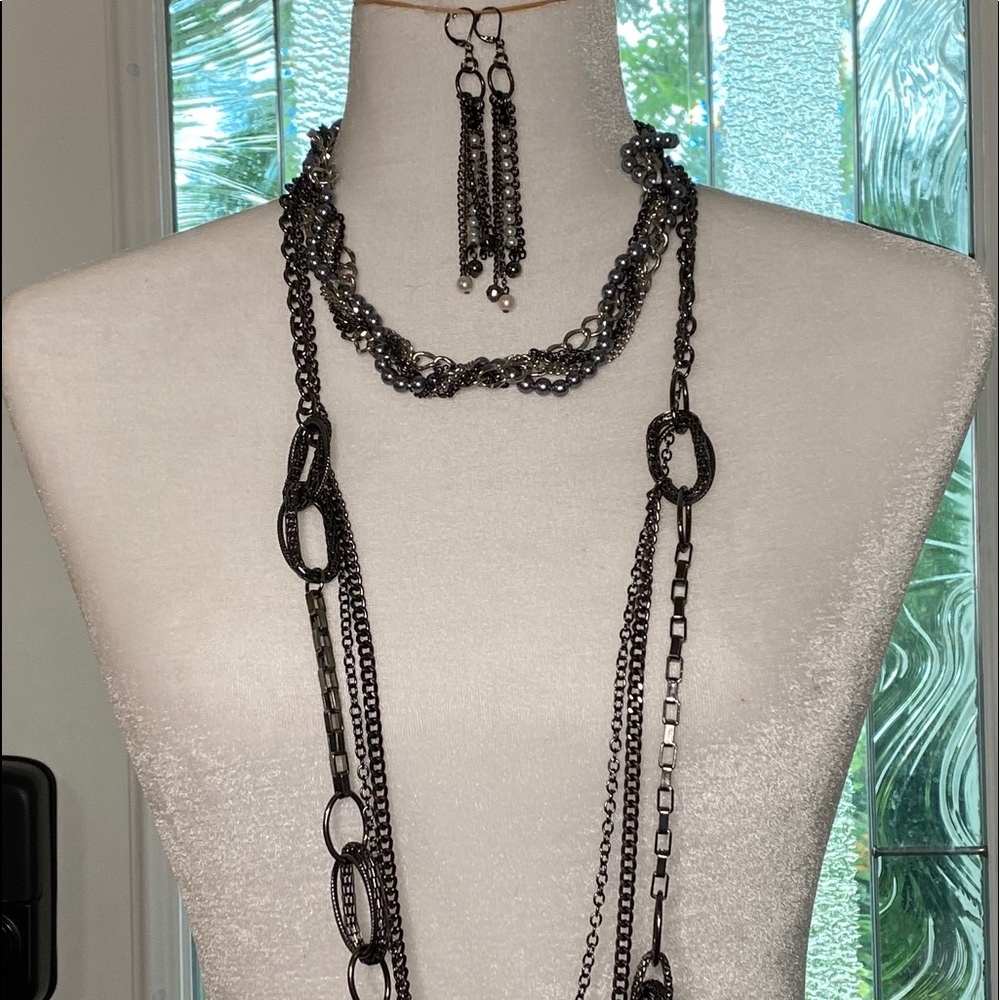 Necklaces and earrings